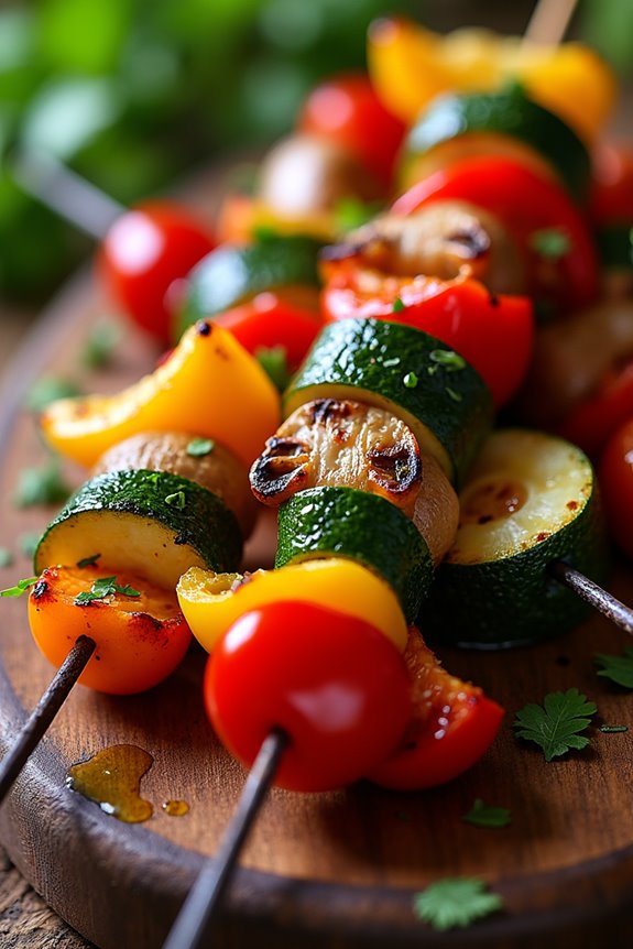 grilled vegetable skewers delight