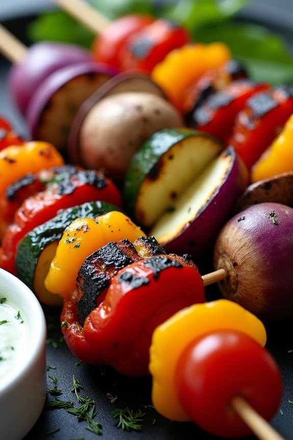 grilled vegetable skewers recipe