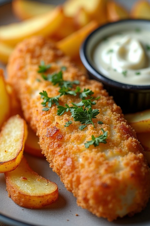 healthier oven baked fish and chips