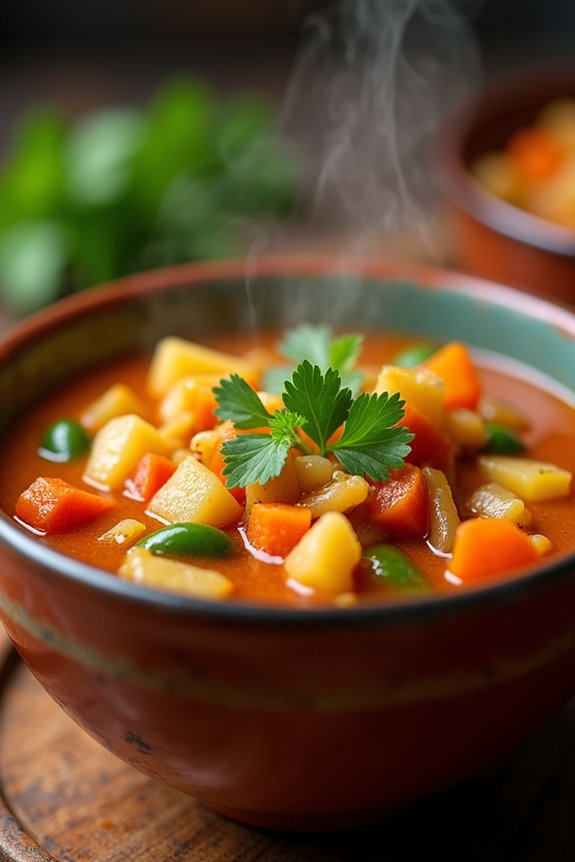 hearty and nutritious vegetable soup