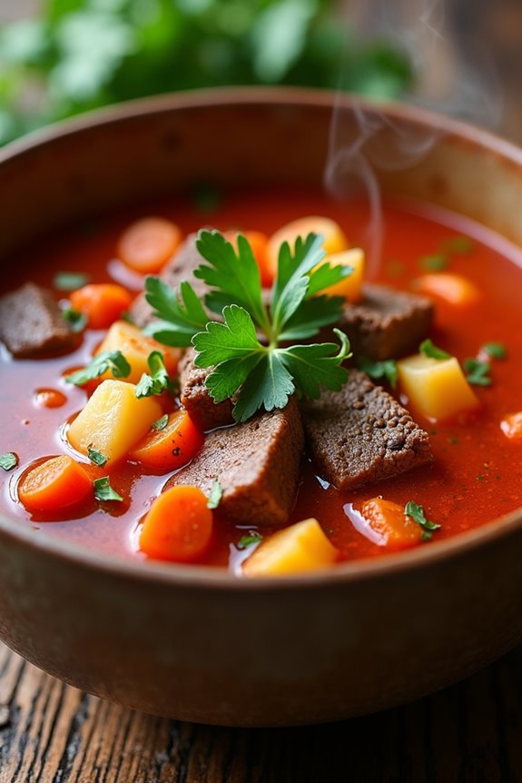 hearty flavorful comforting soup