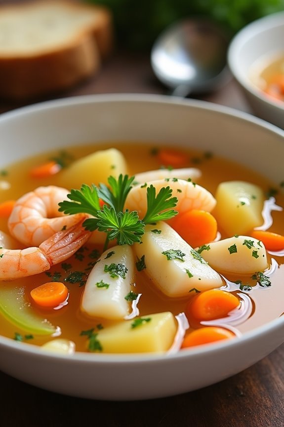hearty german fish soup