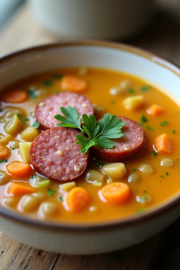 hearty german pea soup