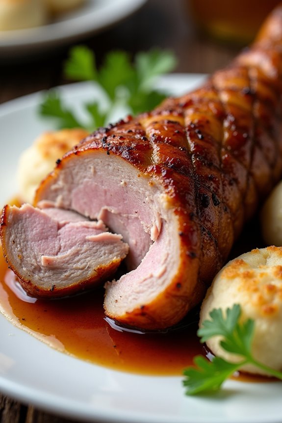 hearty german pork knuckle