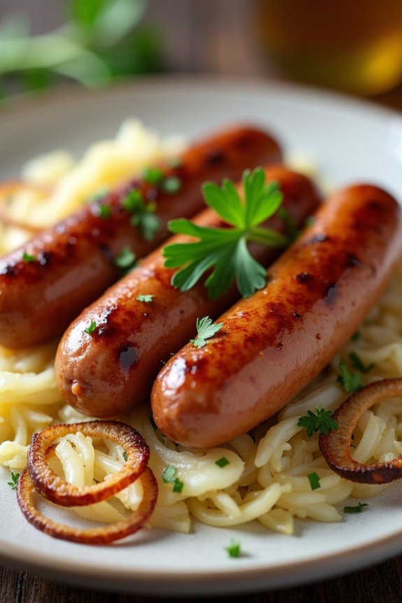 hearty german sausage dish