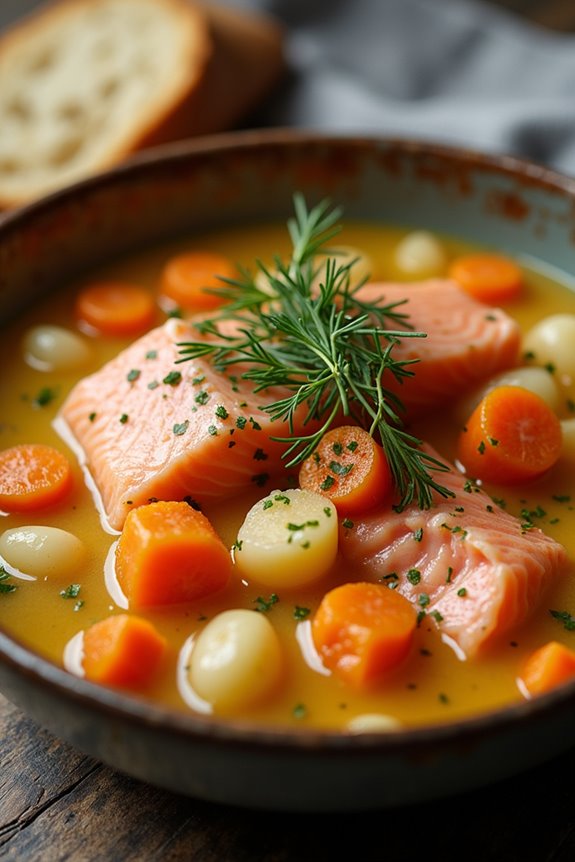 hearty icelandic salmon stew