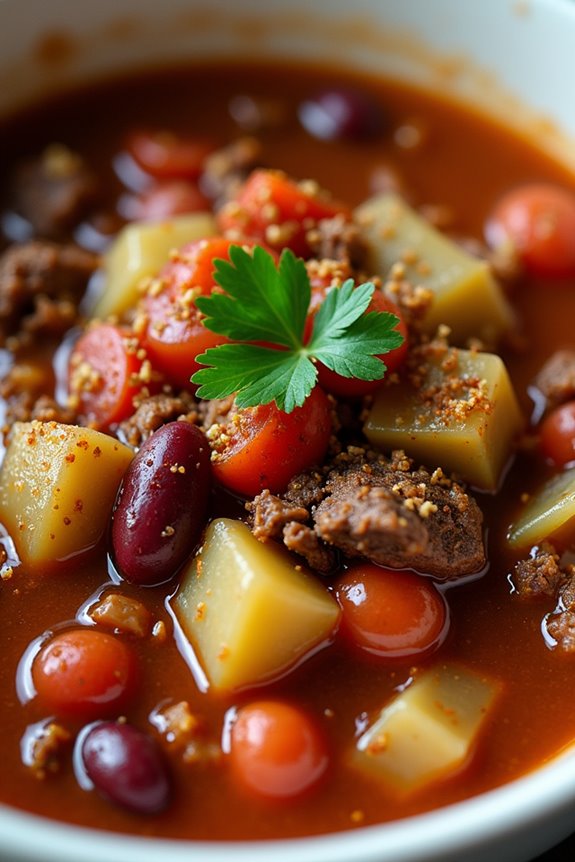 hearty irish beef chili