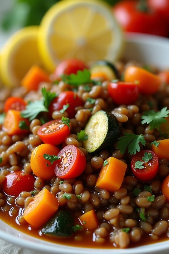 hearty mediterranean lentil stew