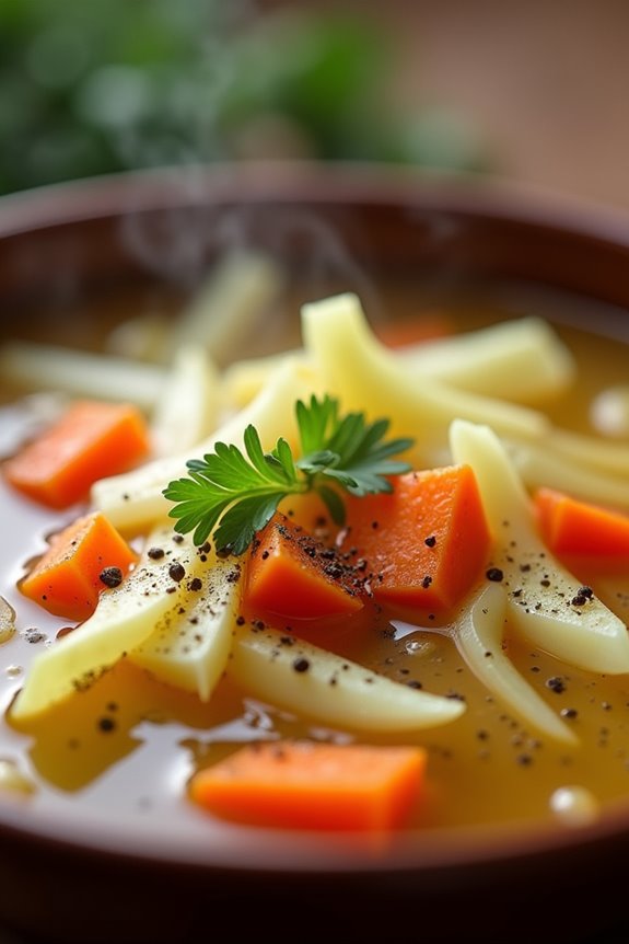 hearty nourishing cabbage soup