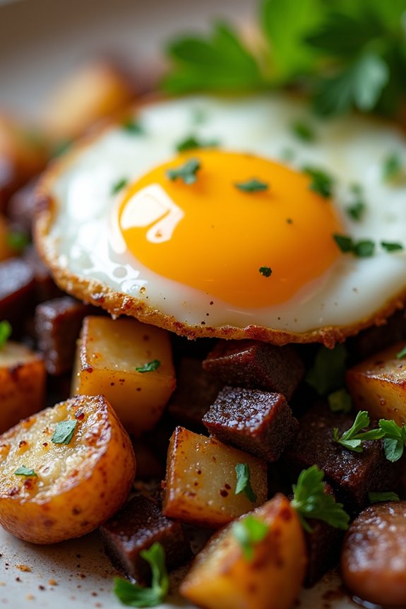 hearty pork and black pudding