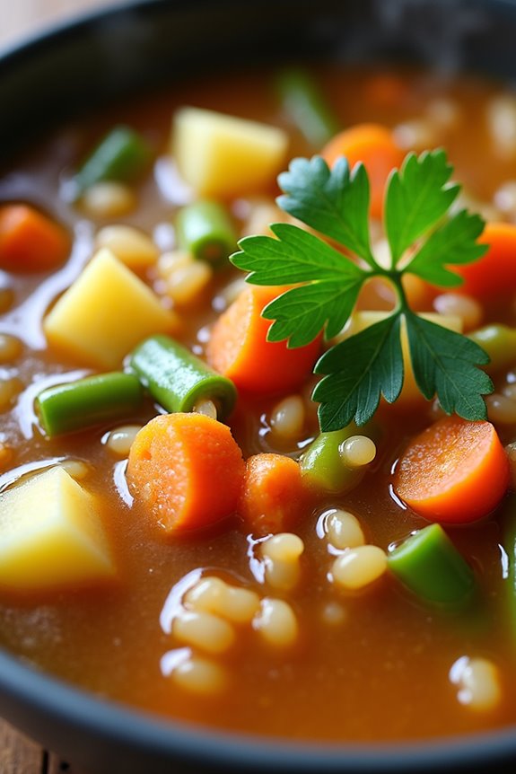 hearty vegetable barley soup