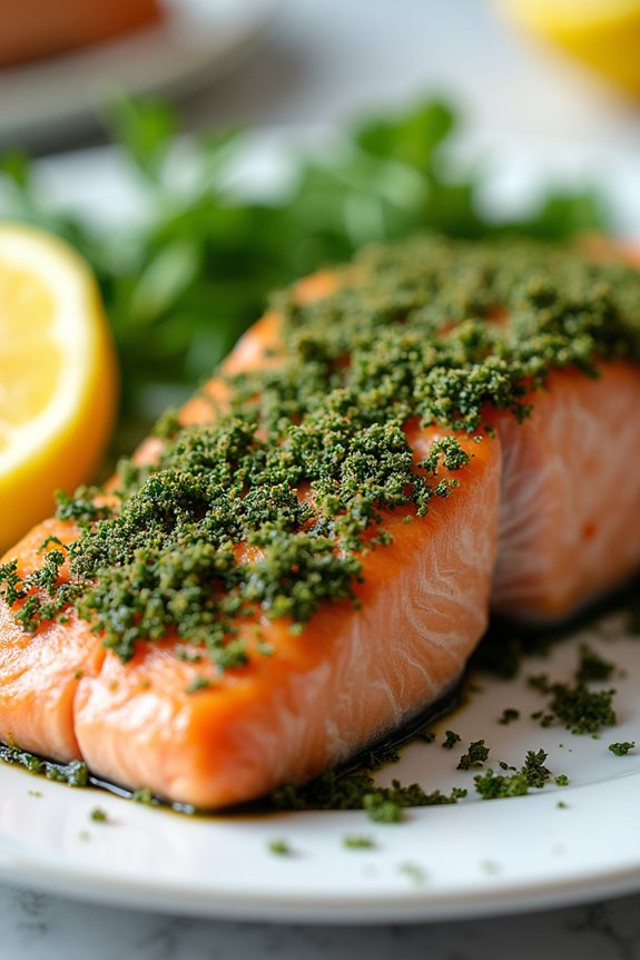 herb crusted mediterranean salmon delight