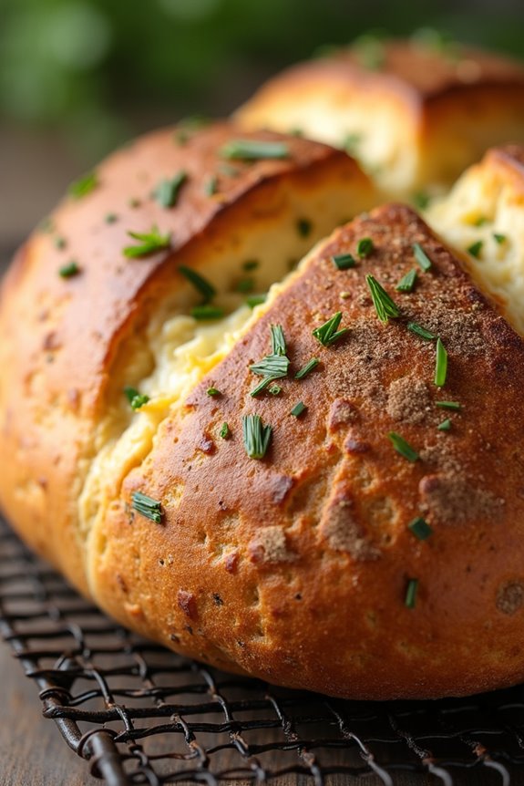 herb infused cheesy bread recipe