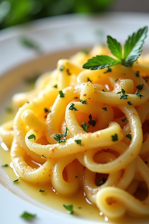 herb infused gourmet spaetzle