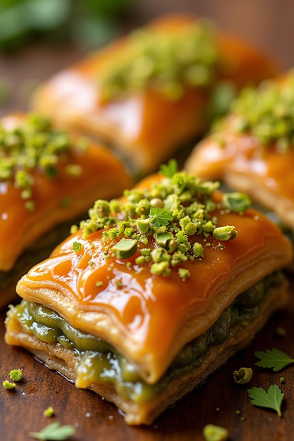 honey pistachio baklava delight