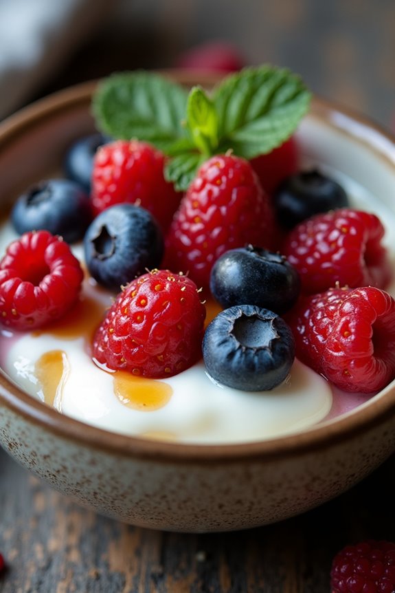 icelandic skyr berry dessert