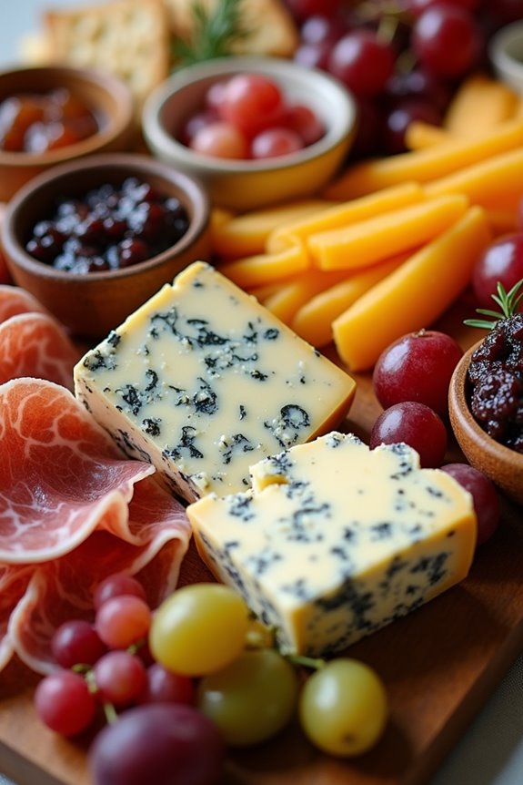 indulgent british cheese platter