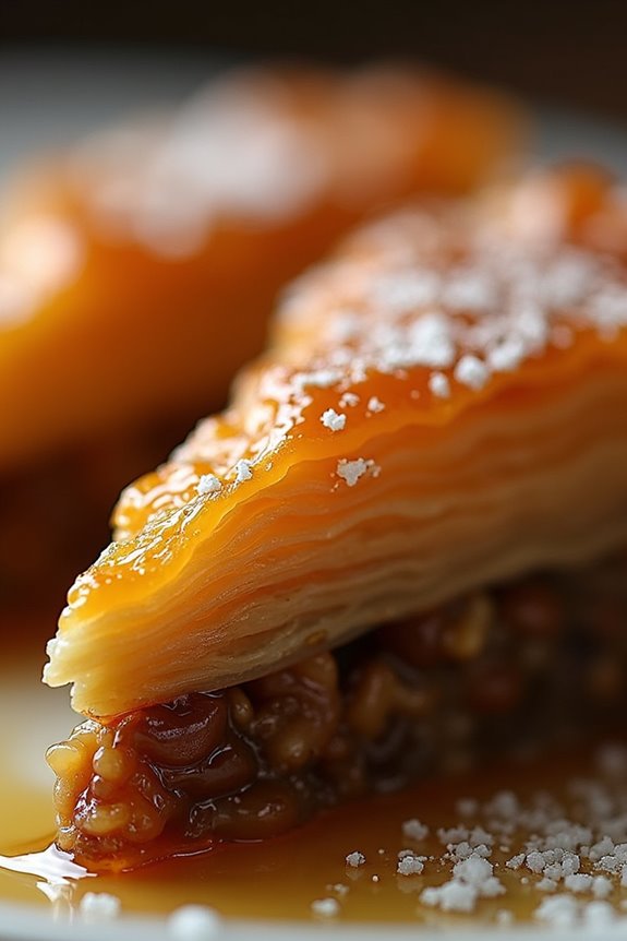 indulgent honey syrup dessert