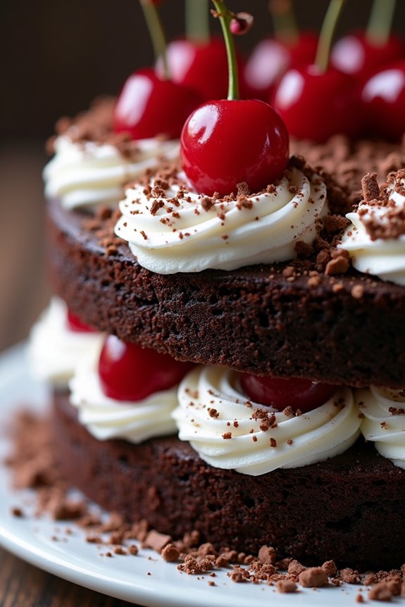 indulgent layers of chocolate