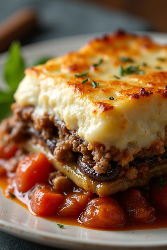 layered greek eggplant casserole