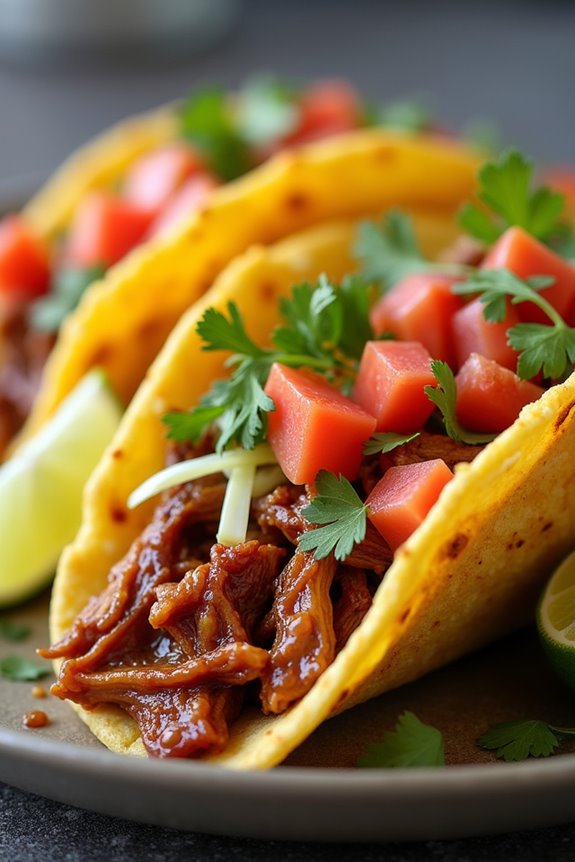 lefse tacos with pulled pork