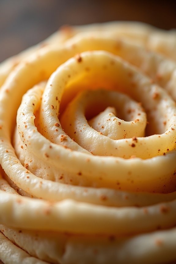 lefse with creamy filling