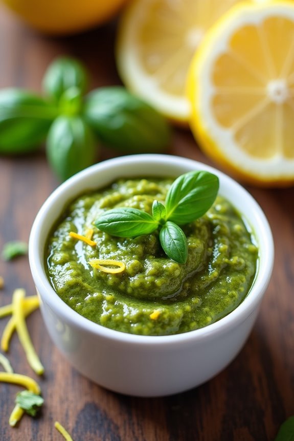 lemon basil pesto recipe