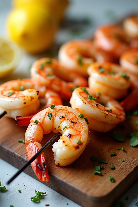 lemon herb shrimp skewers