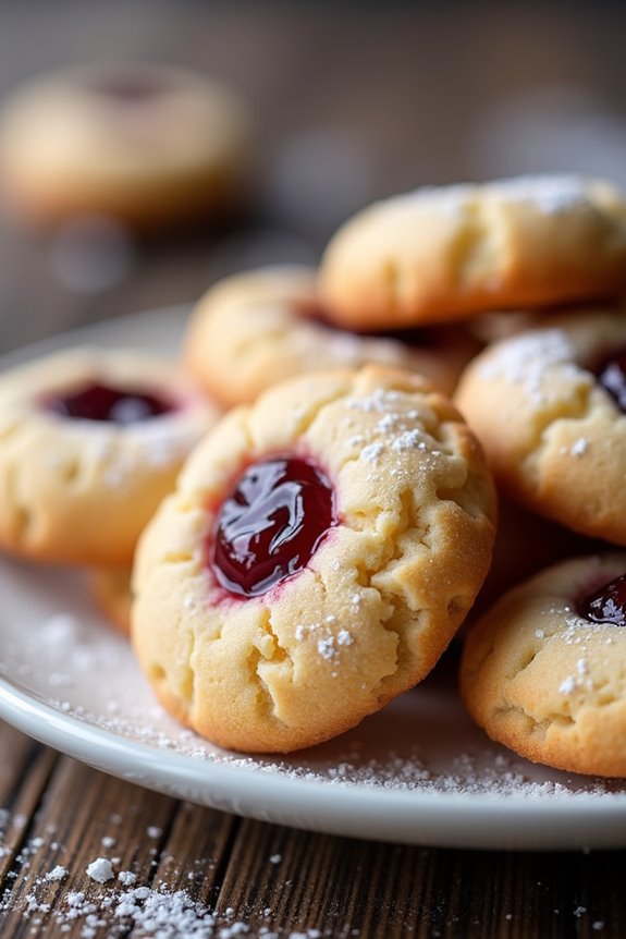 lingonberry thumbprint cookie delight