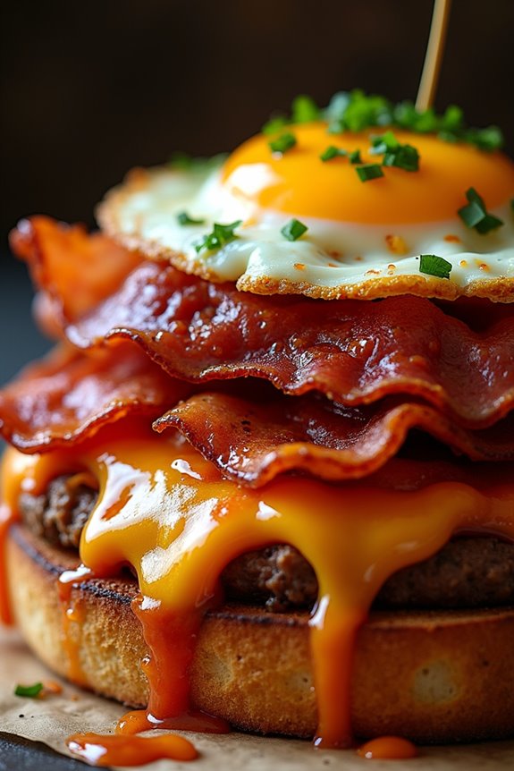 loaded francesinha with toppings