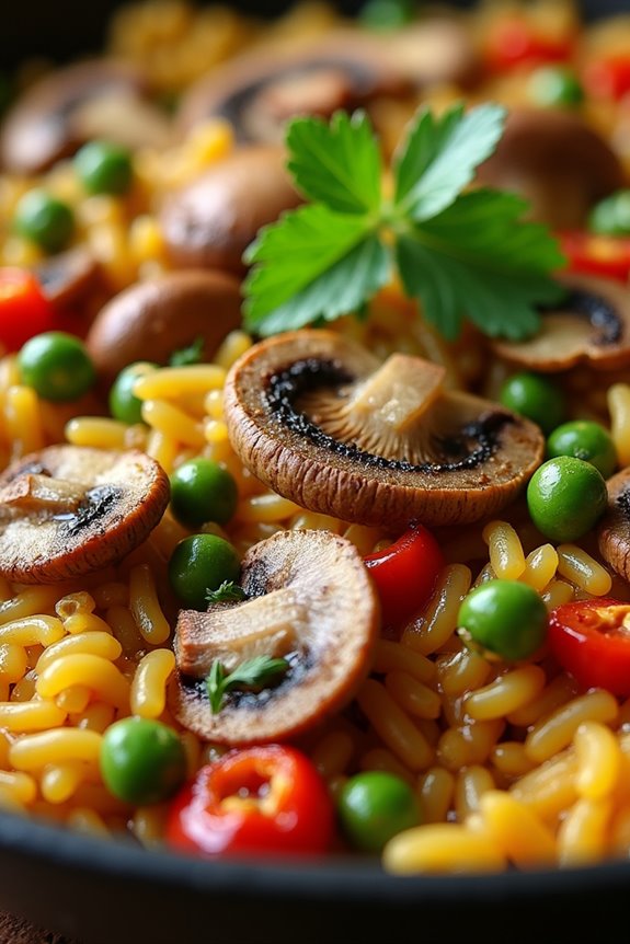 luxurious vegetarian paella masterpiece