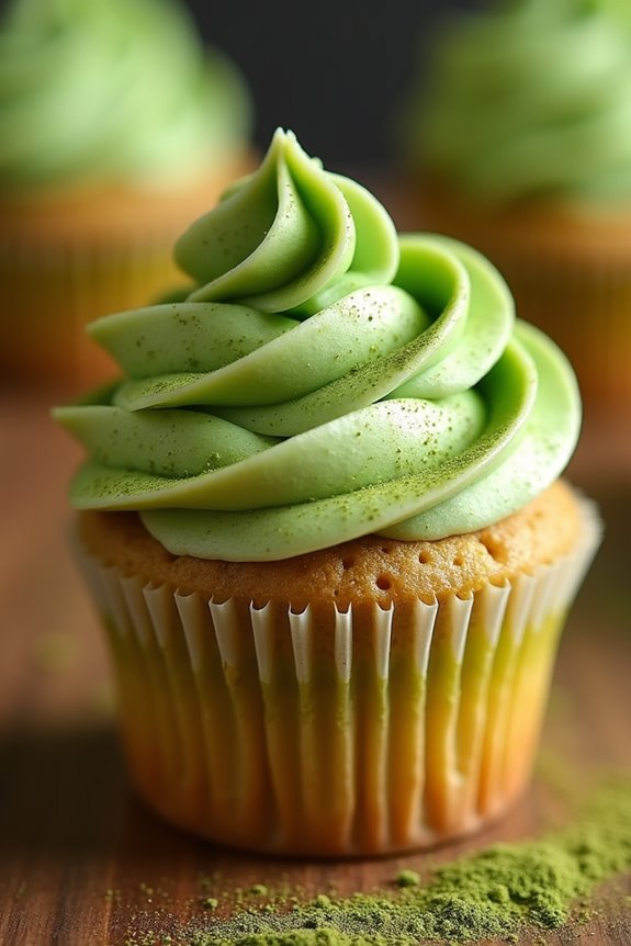 matcha cupcakes for celebration