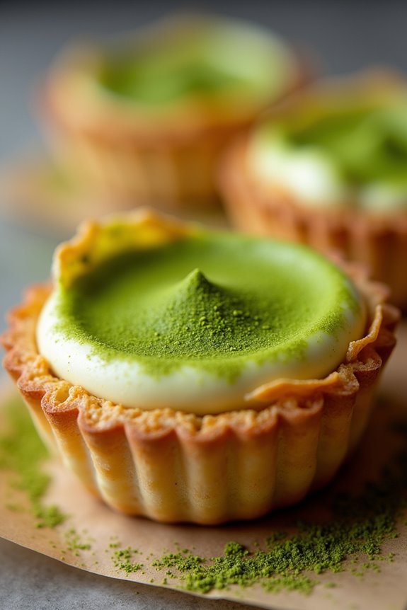 matcha infused egg tart delight