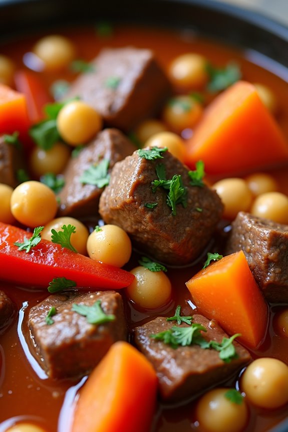 mediterranean beef chickpea comfort