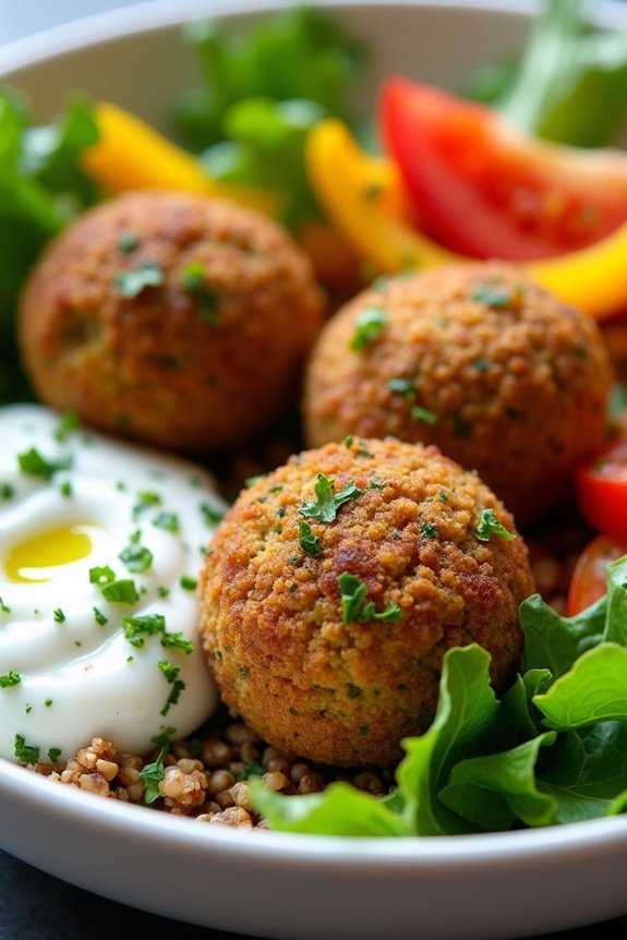 mediterranean falafel tzatziki bowl