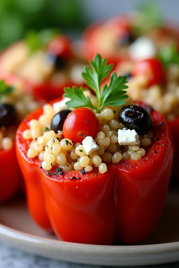 mediterranean flavors in peppers