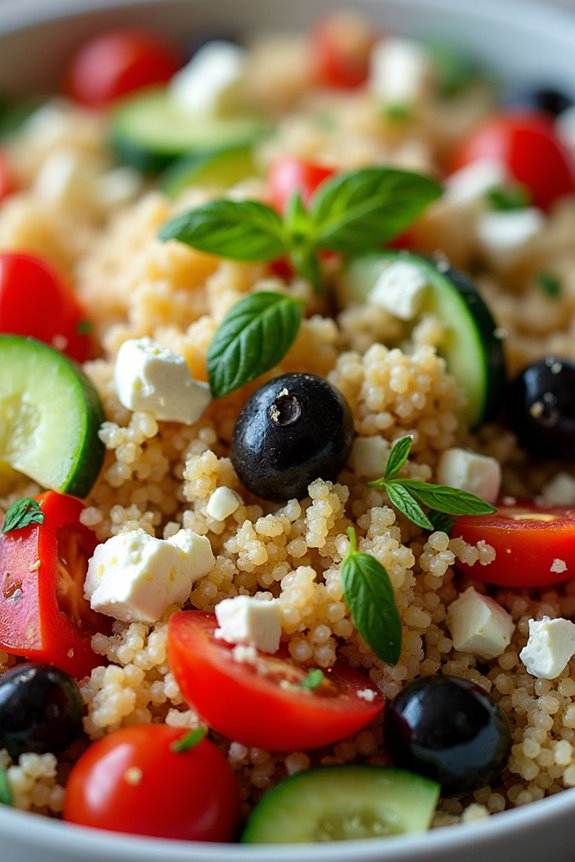 mediterranean flavors in salad