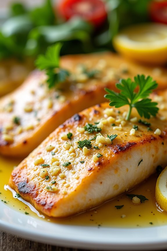 mediterranean garlic lemon trout