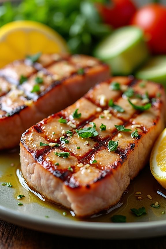 mediterranean grilled tuna steaks