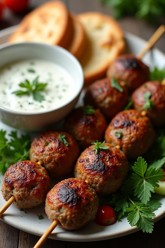 mediterranean lamb kofta kebabs