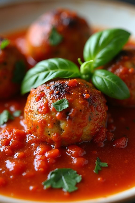 mediterranean meatballs in gravy