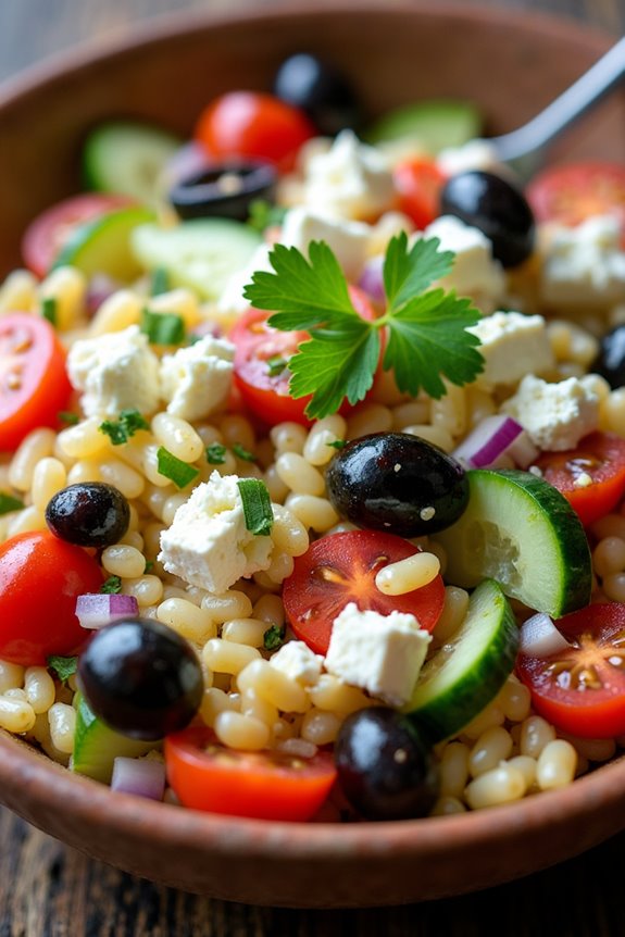 mediterranean orzo salad delight