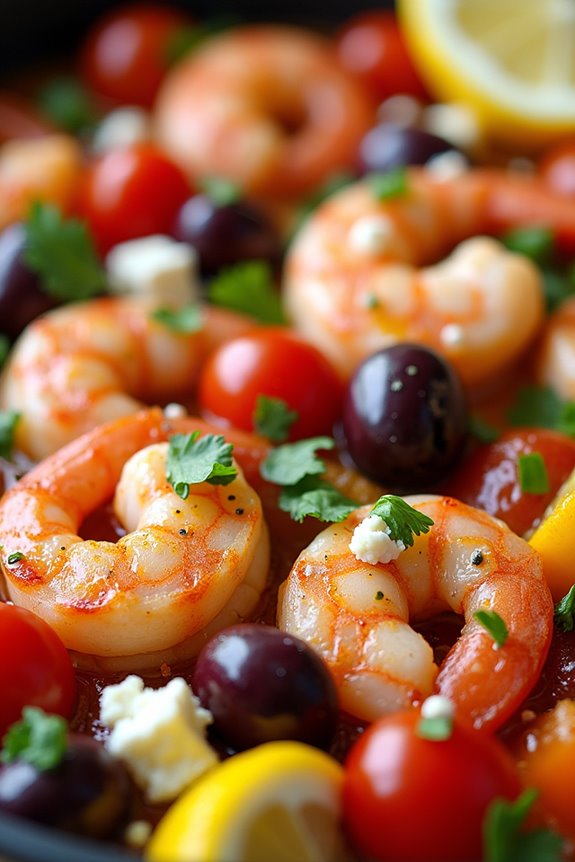 mediterranean shrimp bake delight