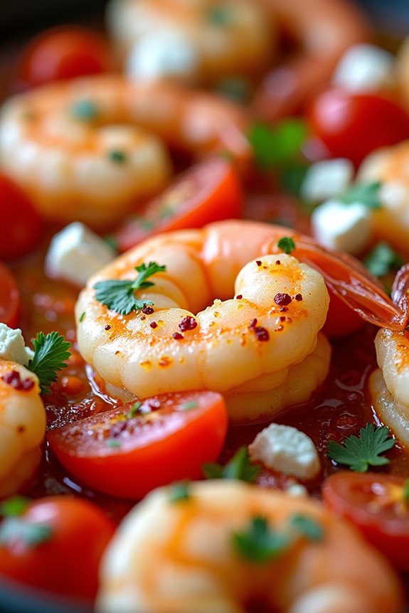 mediterranean shrimp feta bake