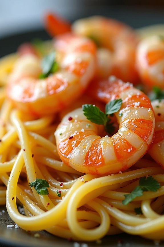 mediterranean shrimp pasta delight