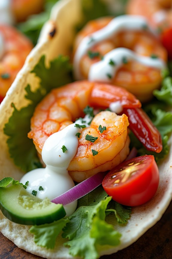 mediterranean shrimp taco delight