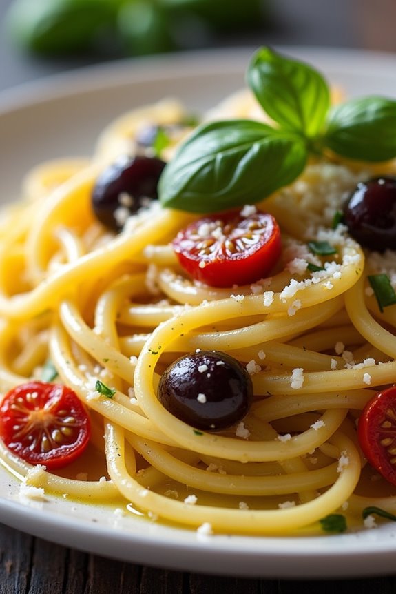 mediterranean spaghetti flavor fusion