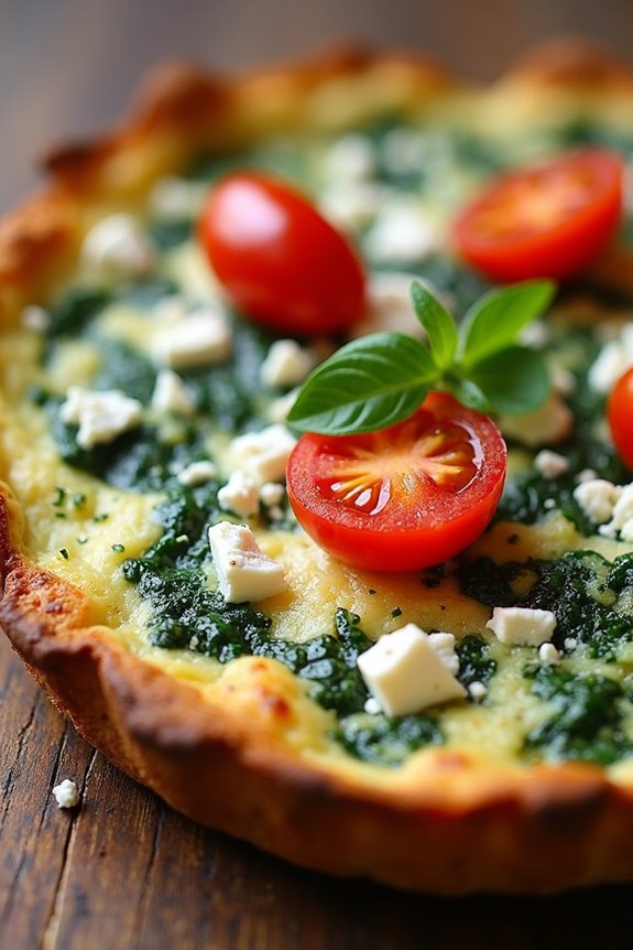 mediterranean spinach frittata delight