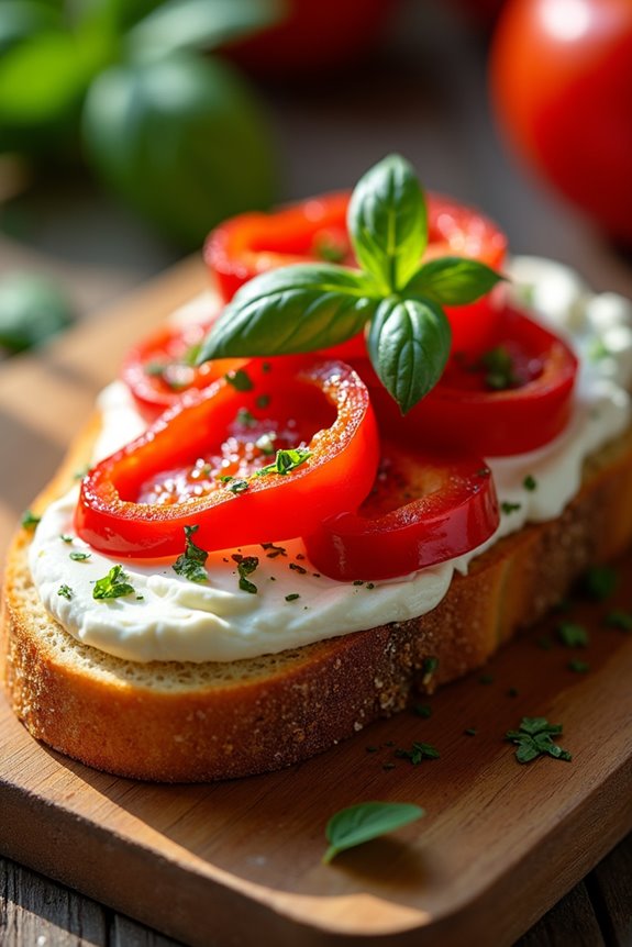 mediterranean toast with simplicity