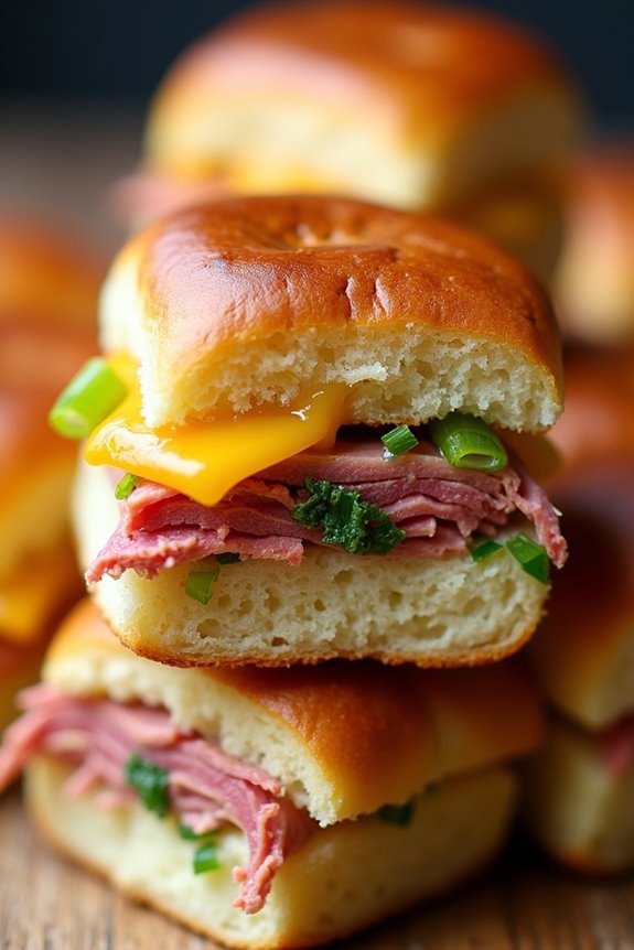 mini sliders with fillings